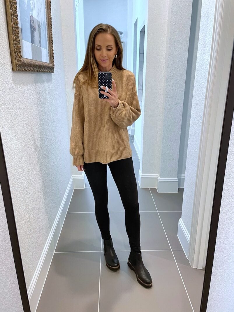 sweater with leggings