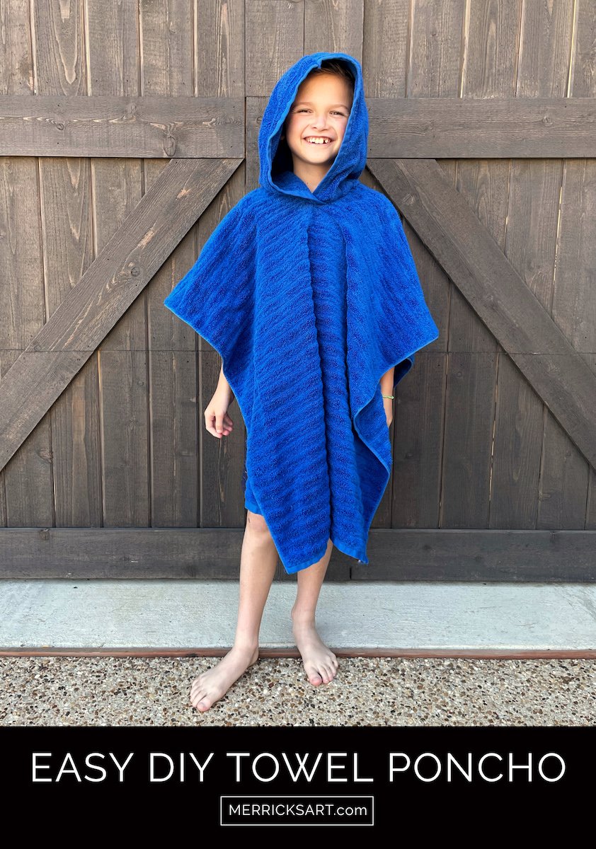 towel poncho sewing tutorial