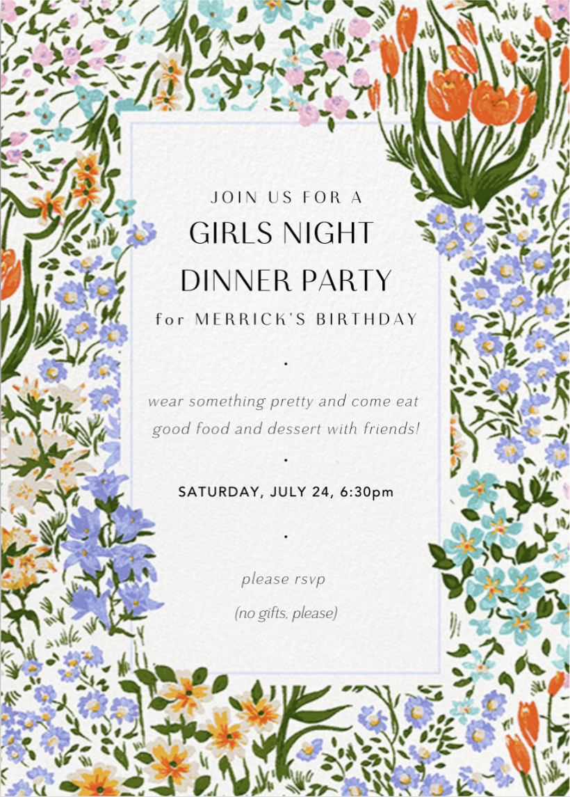 birthday party invitation