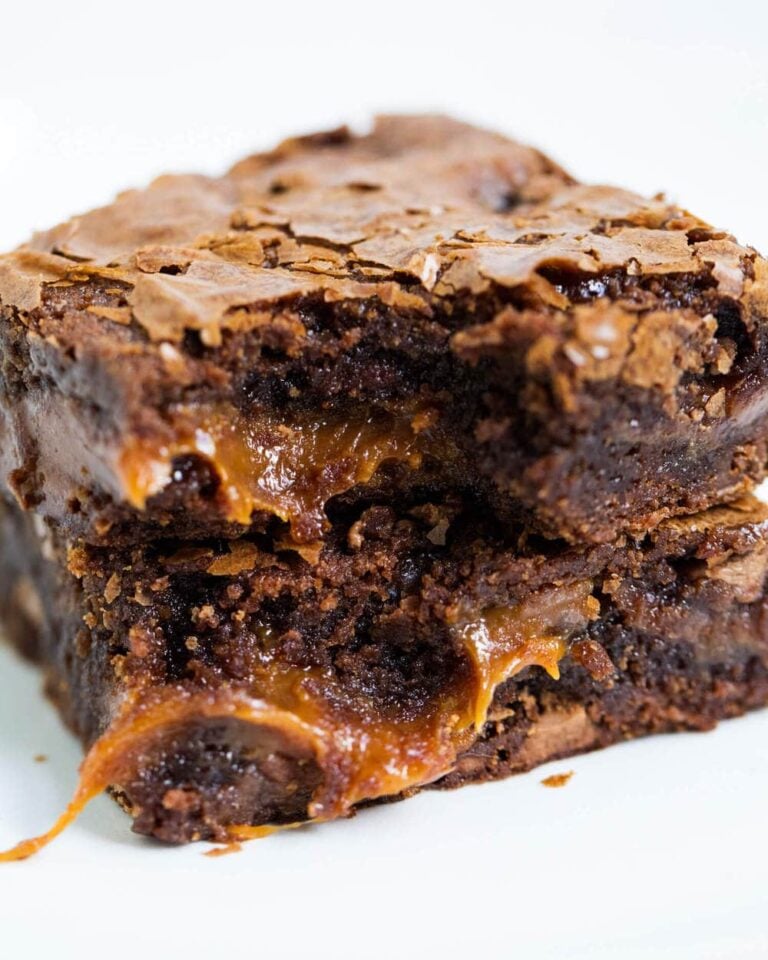 dinner ideas caramel brownies