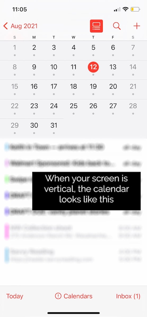 apple calendar iphone