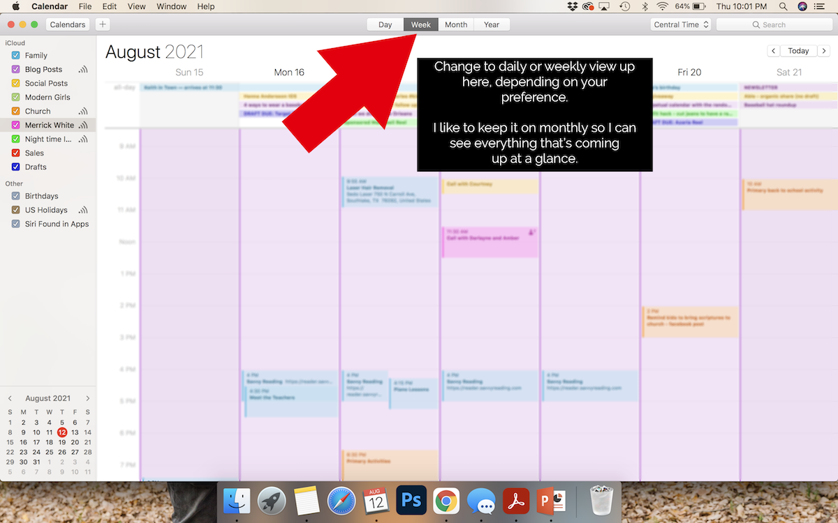 apple calendar tutorial