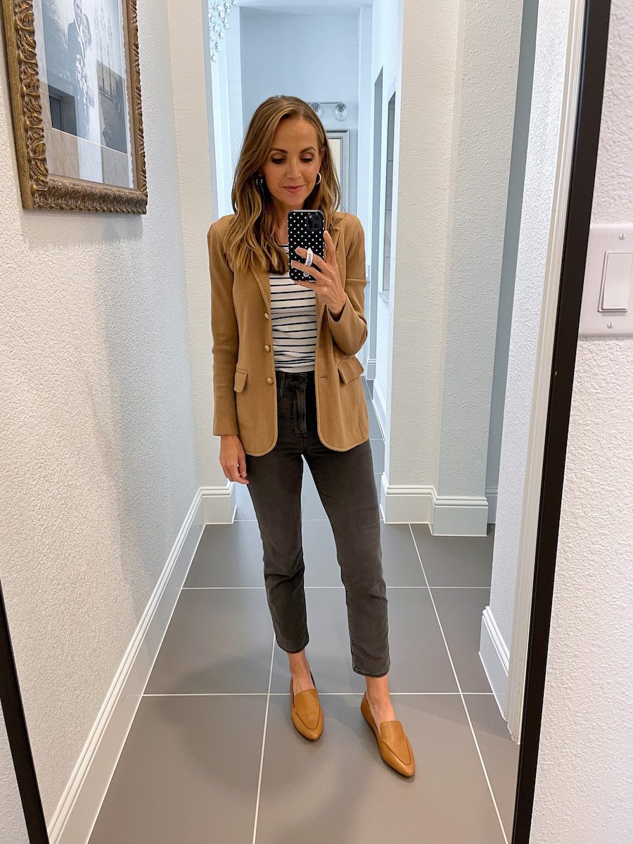 blazer and jeans