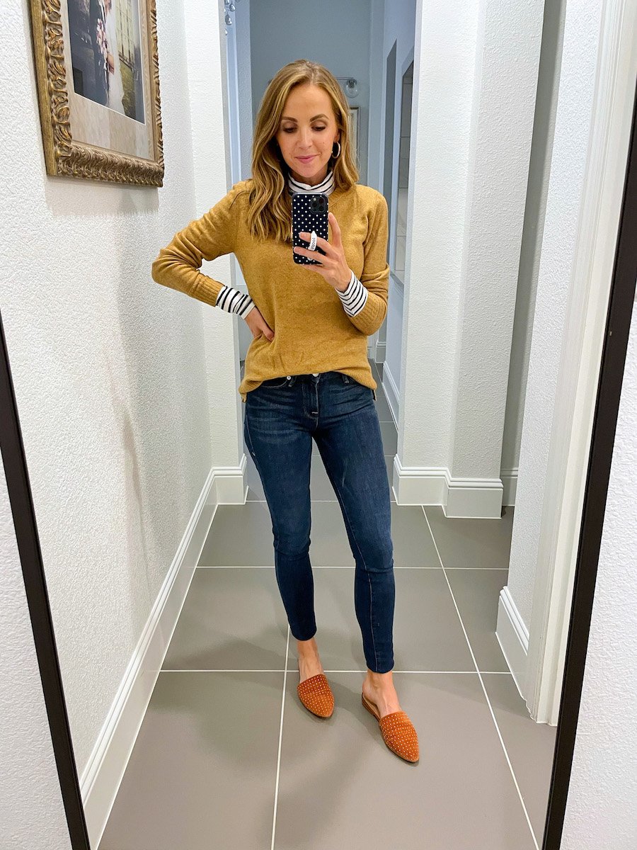 turtleneck with sweater