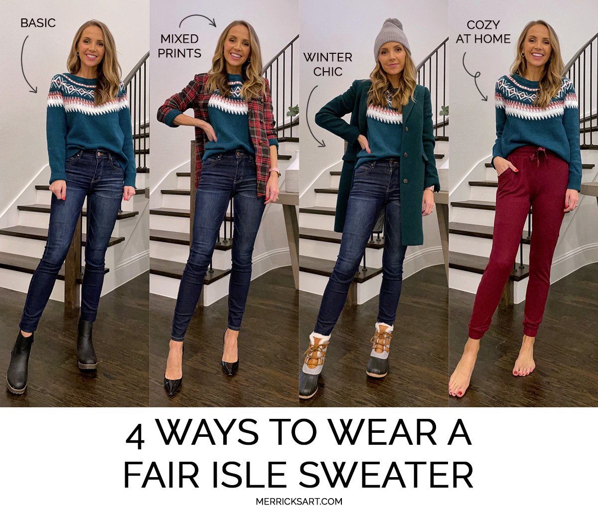 fair isle sweater four ways
