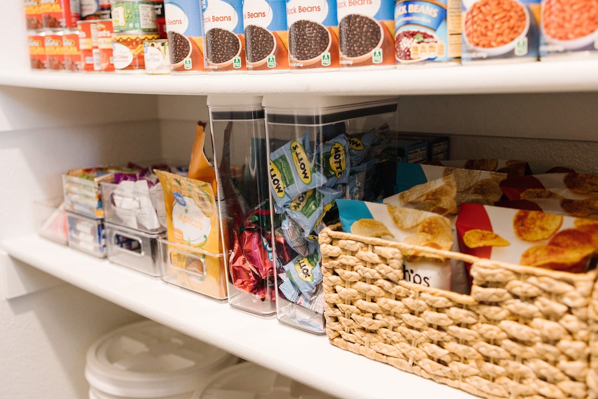 kids snacks home organization