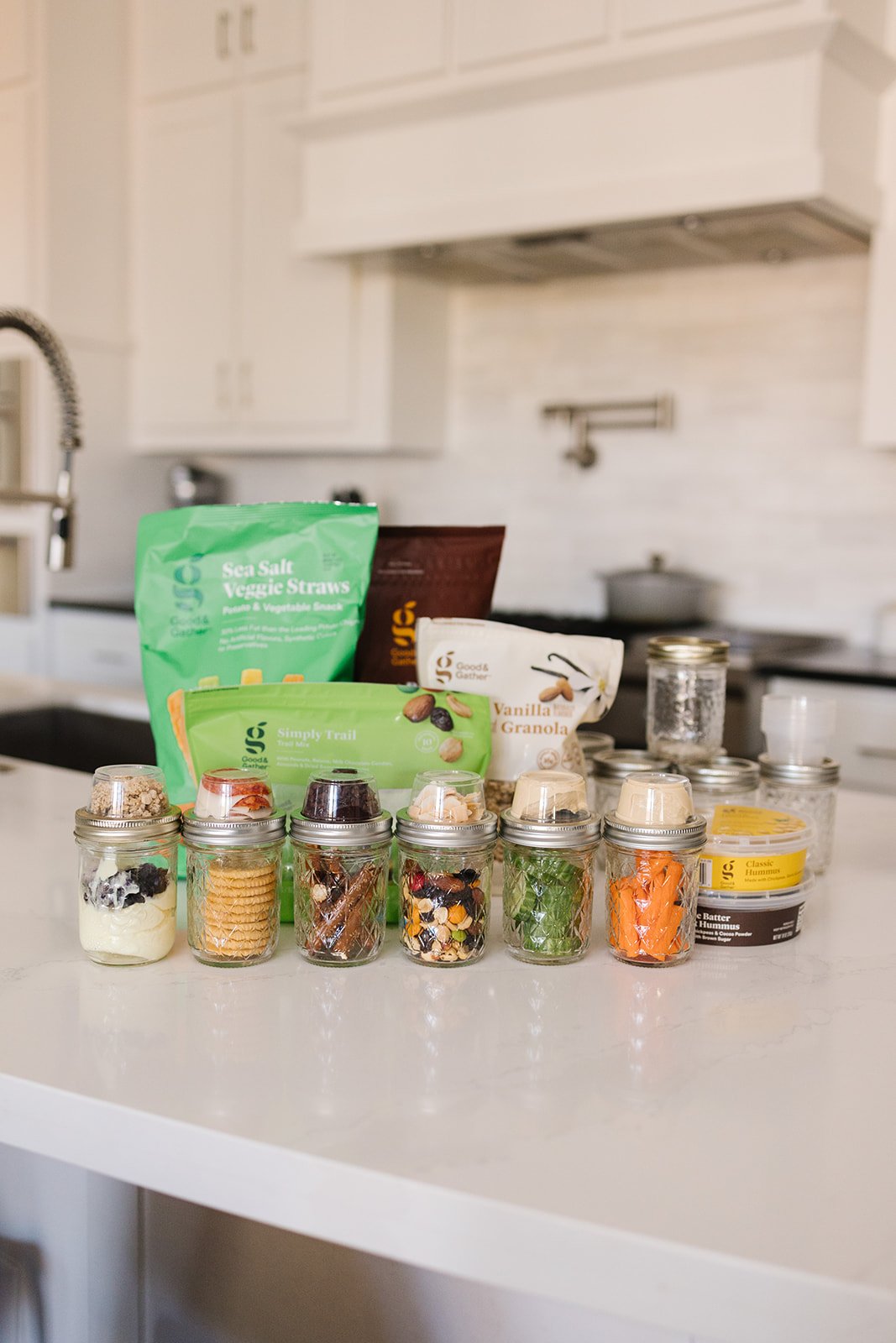 on the go snacks in a jar