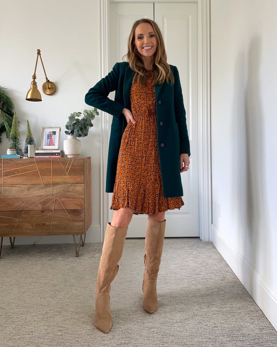 dress with boots