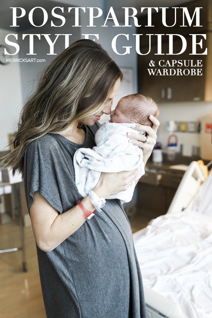 postpartum capsule wardrobe style guide