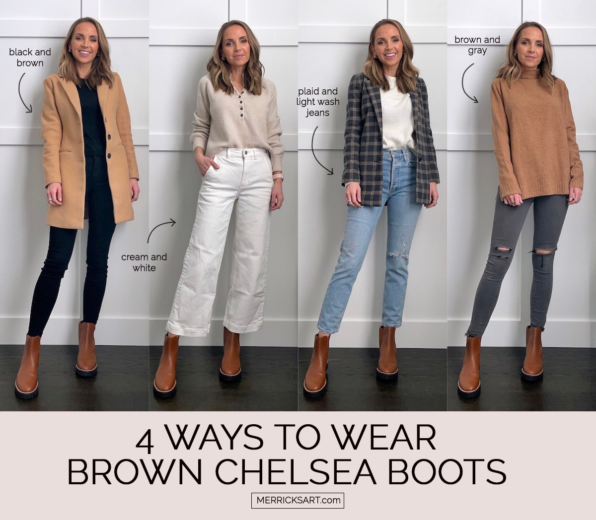 how to wear brown chelsea boots