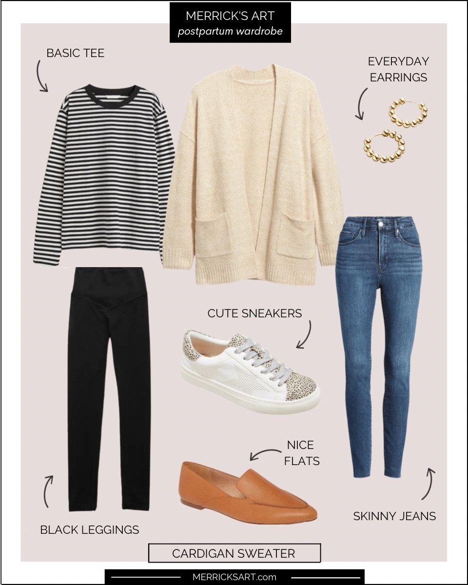 cardigan capsule wardrobe postpartum