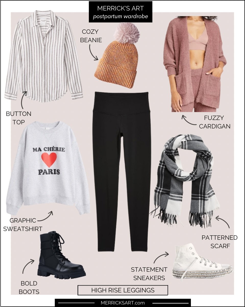 leggings outfit postpartum