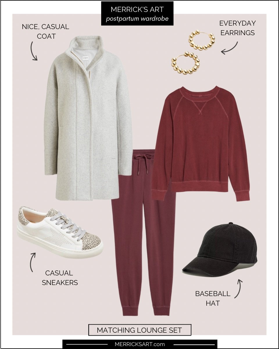 how to waer matching set postpartum