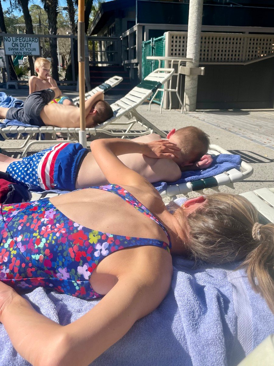 at the pool kiawah island