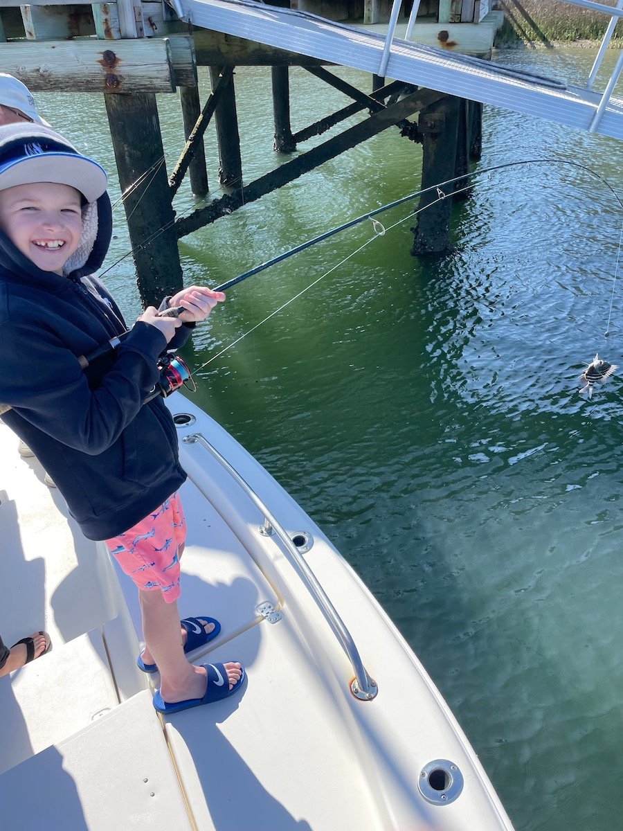 catching fish kiawah island