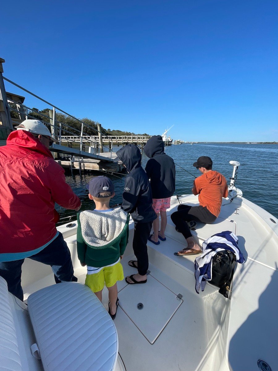 on the boat kiawah island