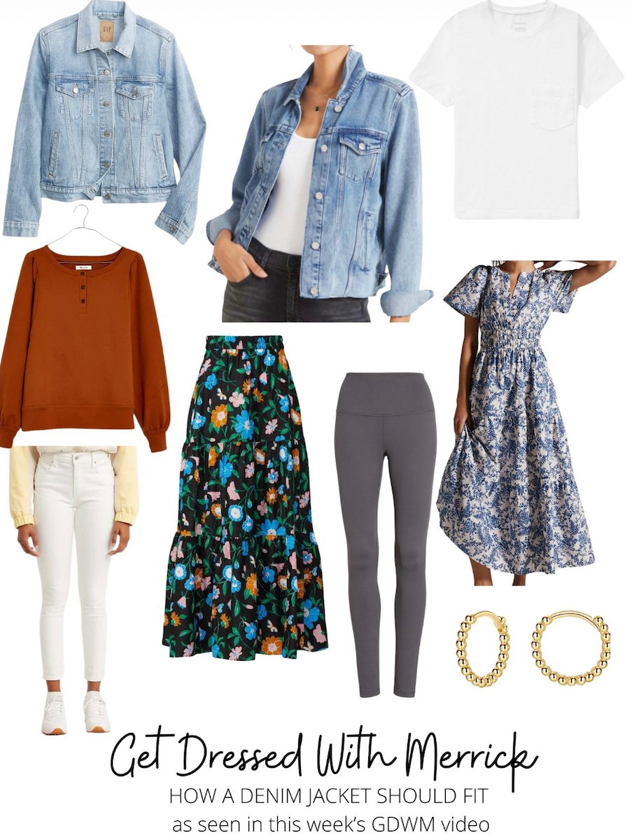 length of denim jacket