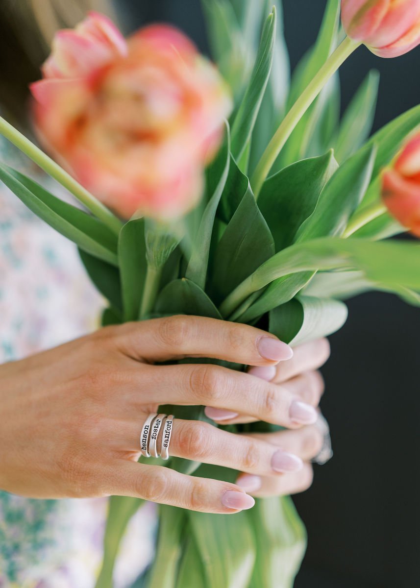 personalized rings chic mama jewelry