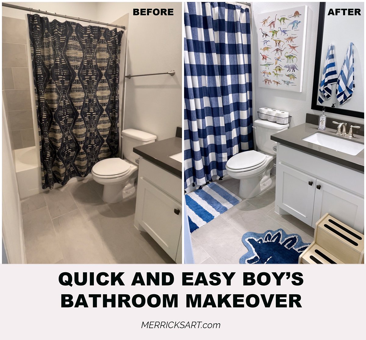 before and after boy's bathroom