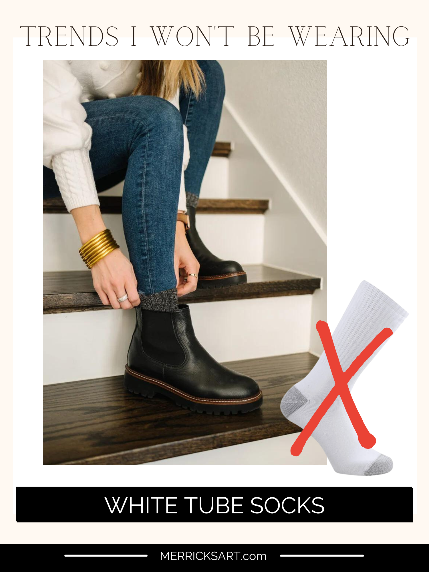 Trends I won't be wearing: 5 trends I won't be wearing: White Tube Socks