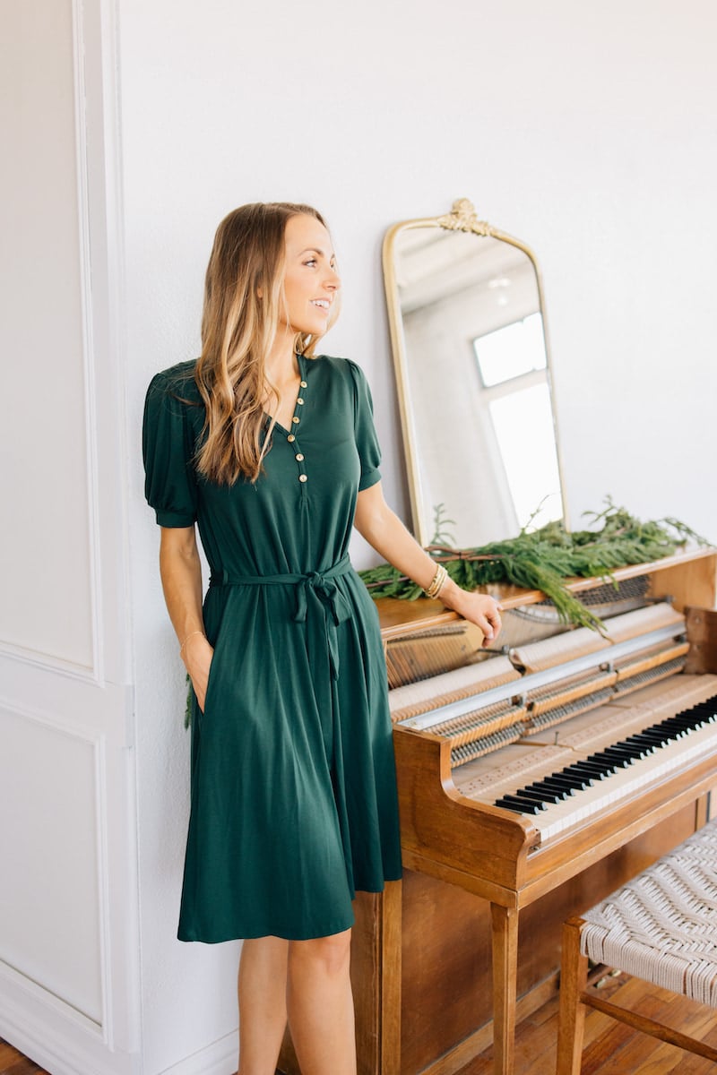 green dress merrick white collection