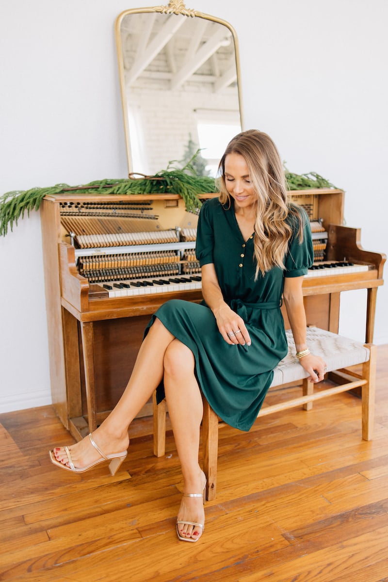 green dress merrick white collection