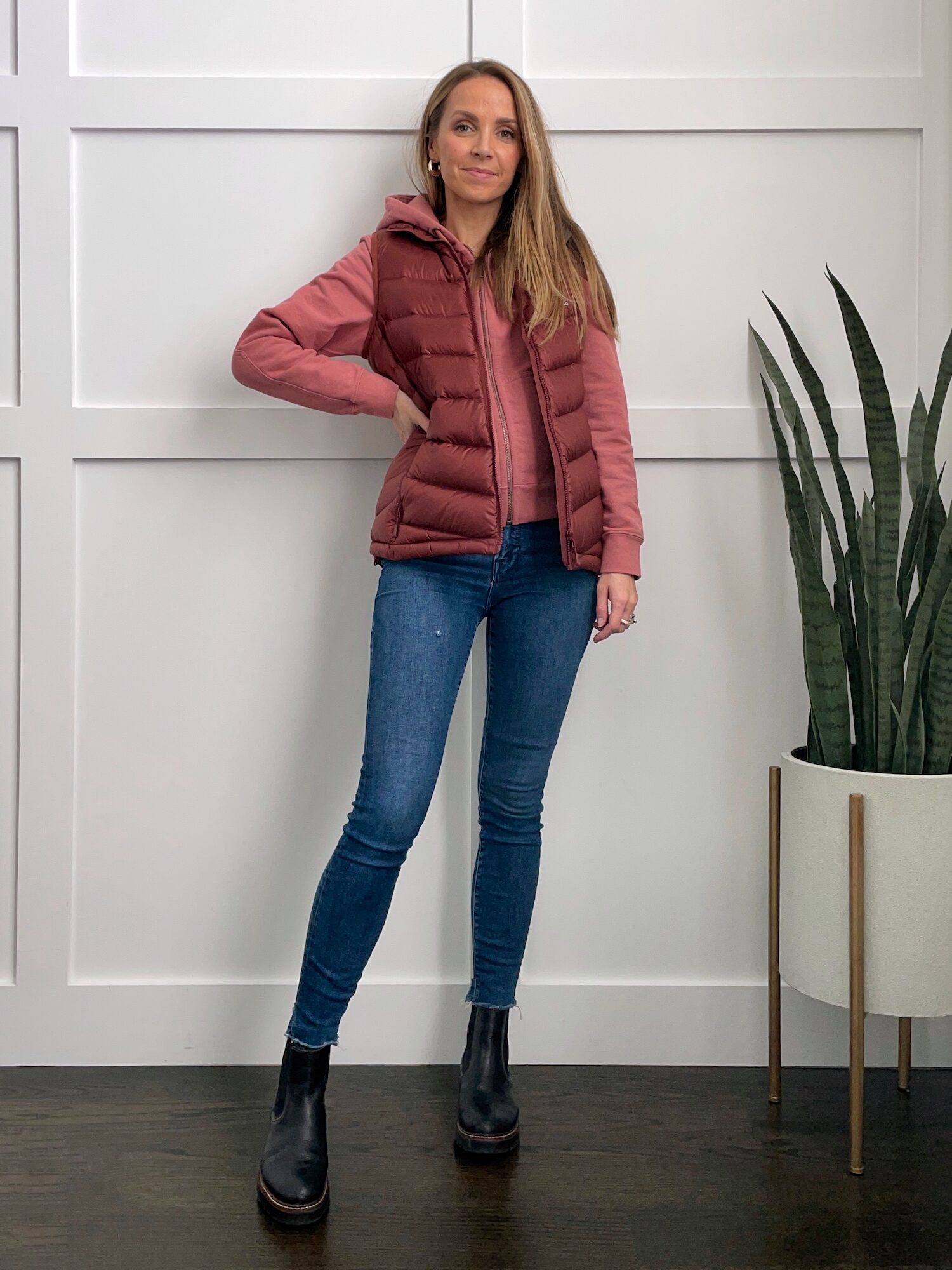 Puffer Vest with Jeans