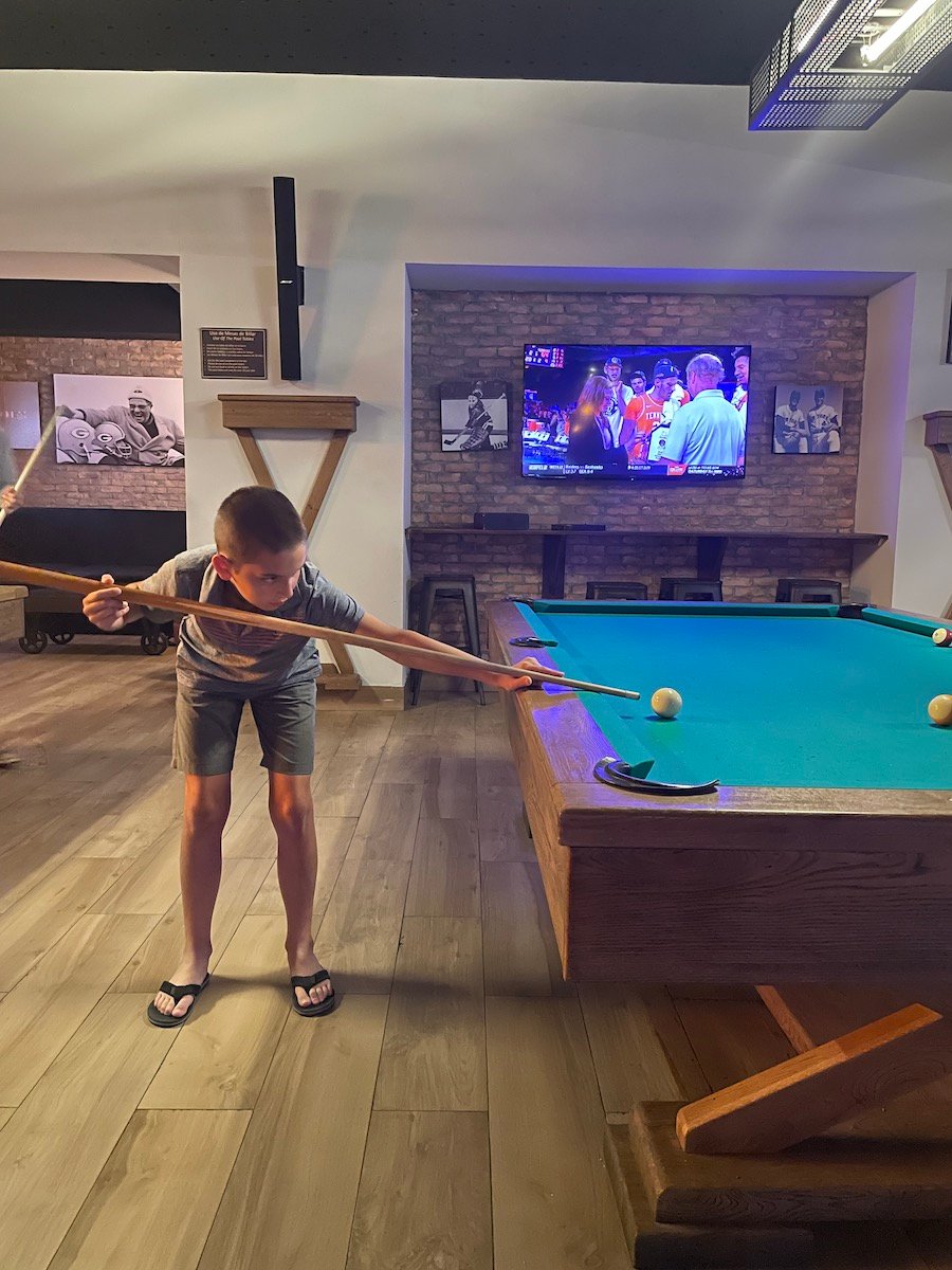 pool in the sports club