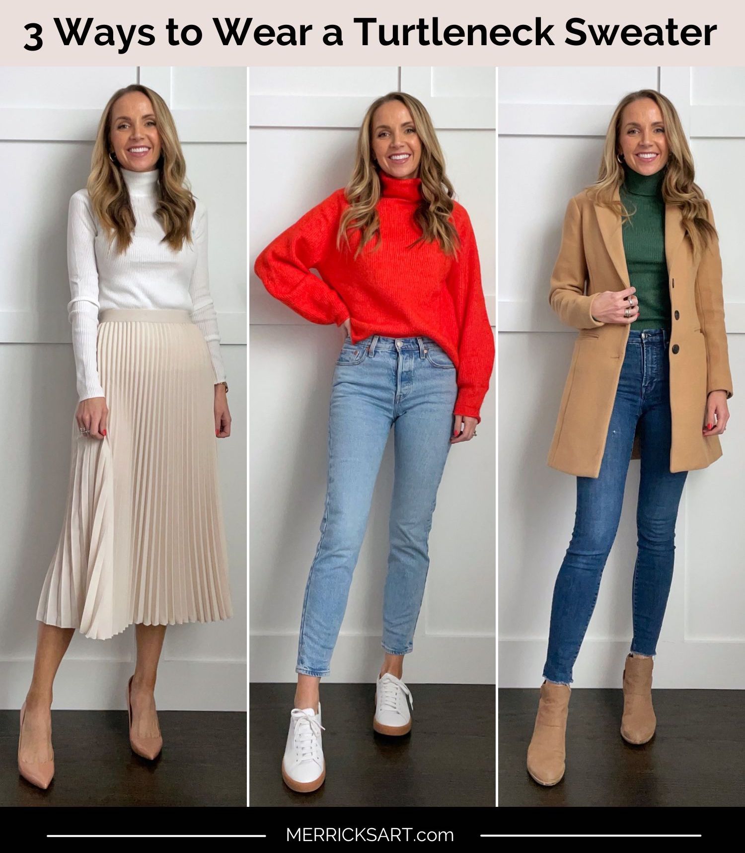 3 Ways to Wear a Turtleneck Sweater