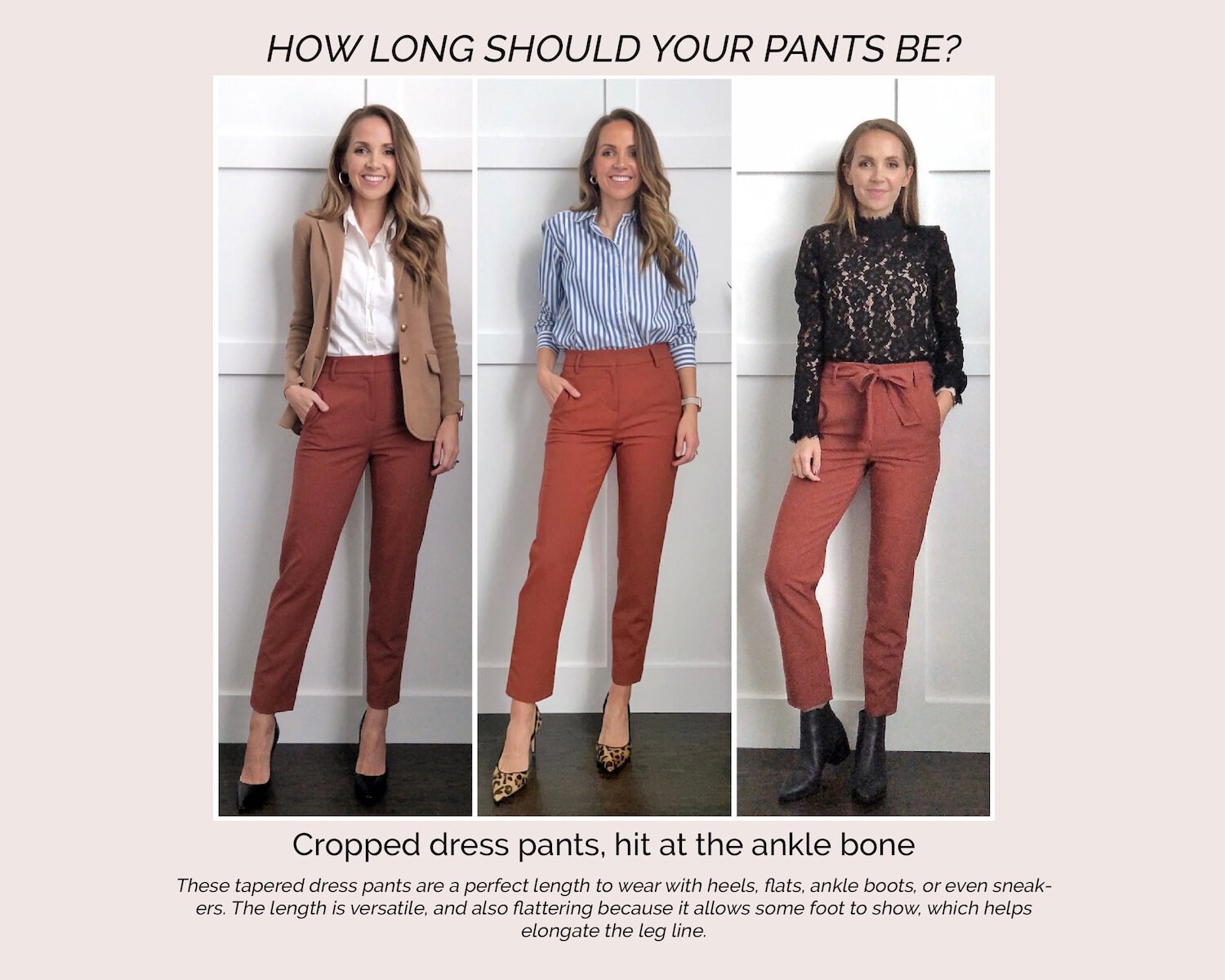 length of pants or jeans