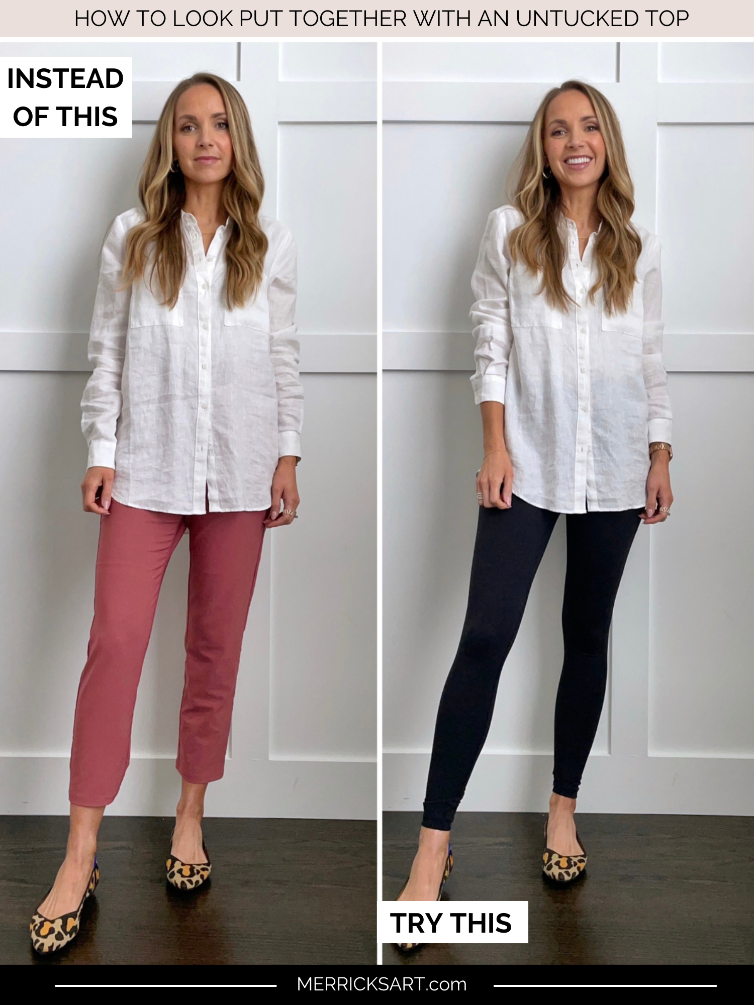 How to Look Put Together With an Untucked Top