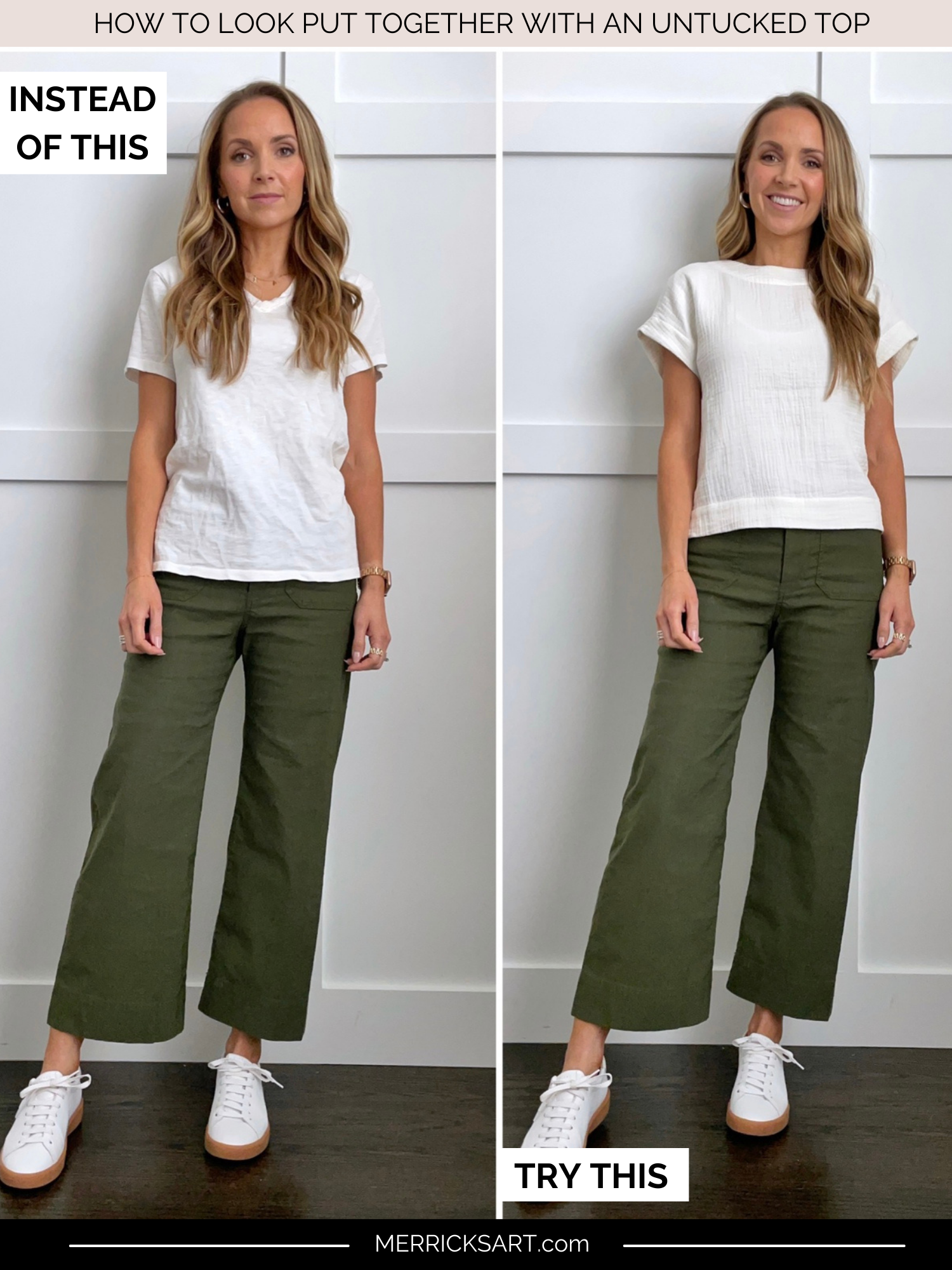 How to Look Put Together With an Untucked Top