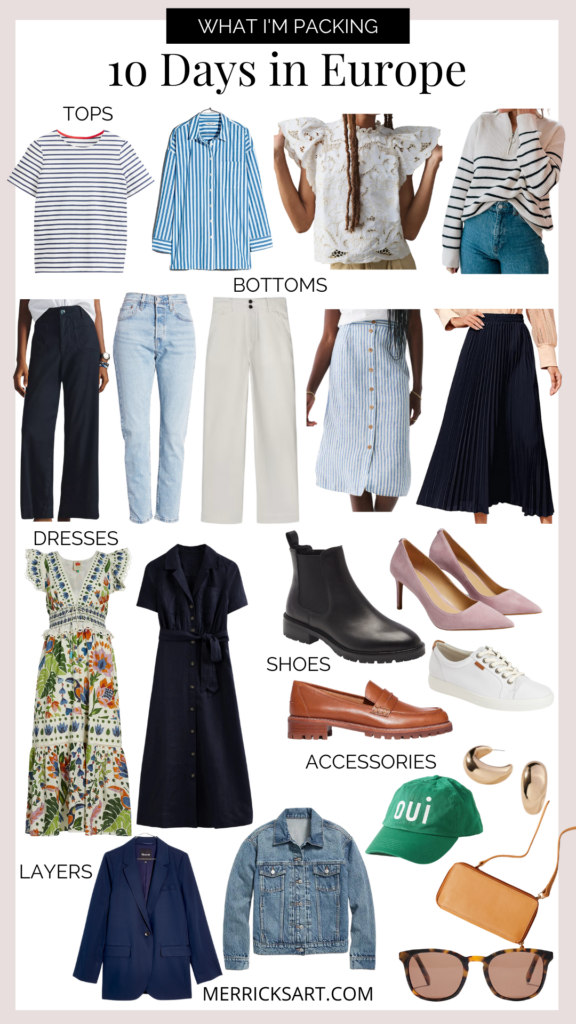 Europe packing list