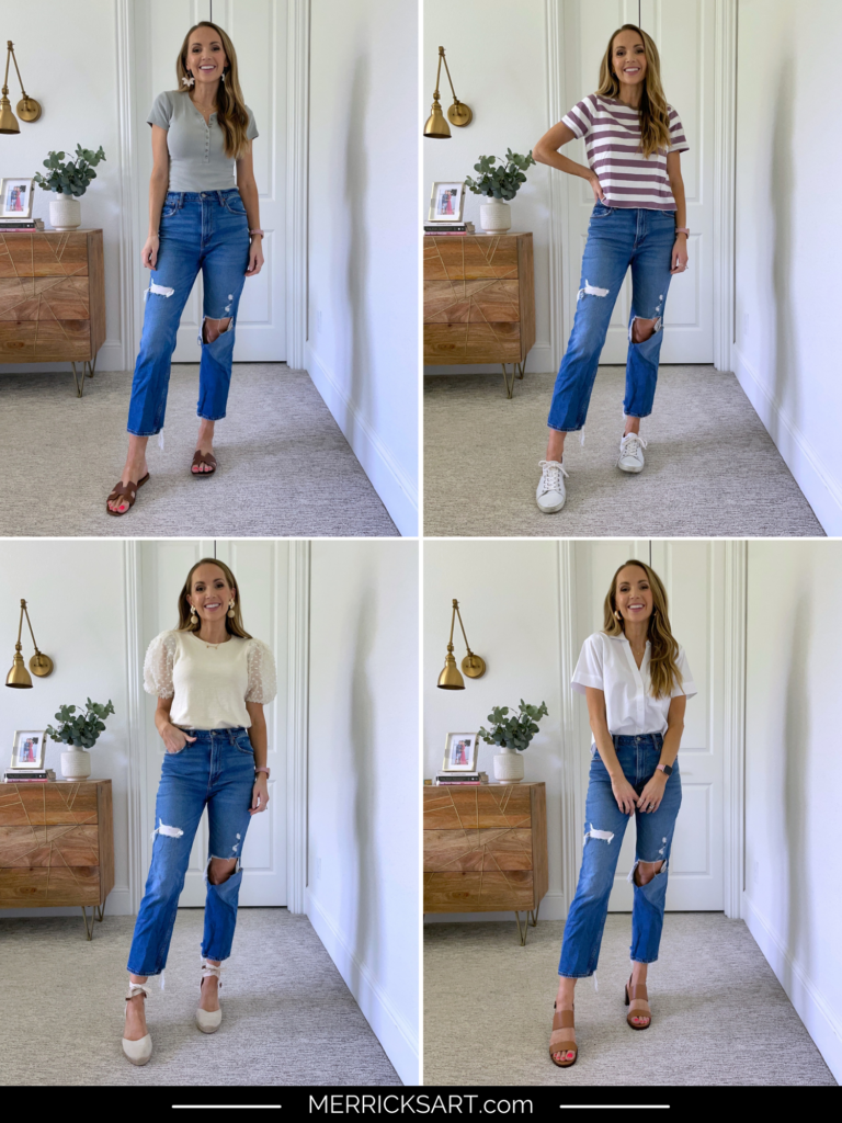 4 Ways to Wear Distressed Boyfriend Jeans