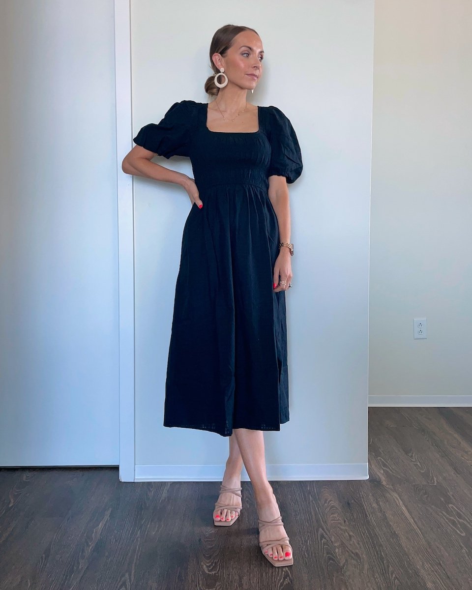 black dress dressy summer
