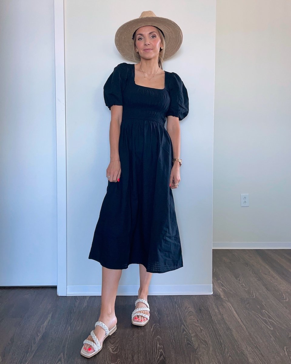 black dress travel