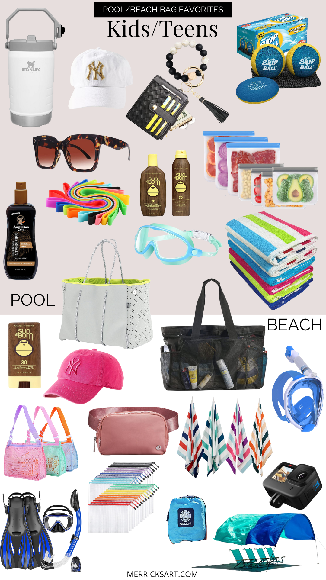 Beach Pool Bag Kids and Teens