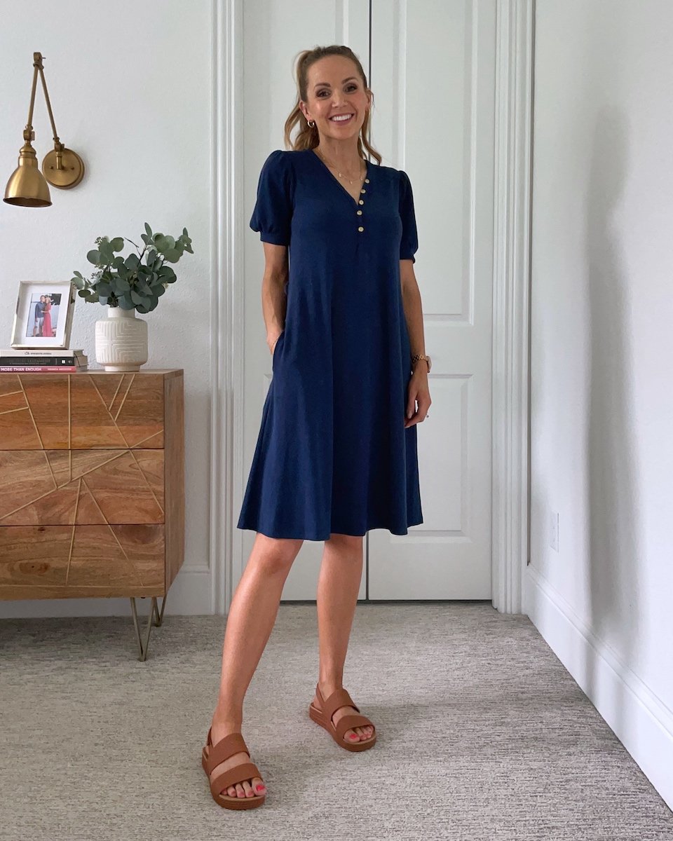 merricksart navy dress merrick white collection no tie with reef brown sandals