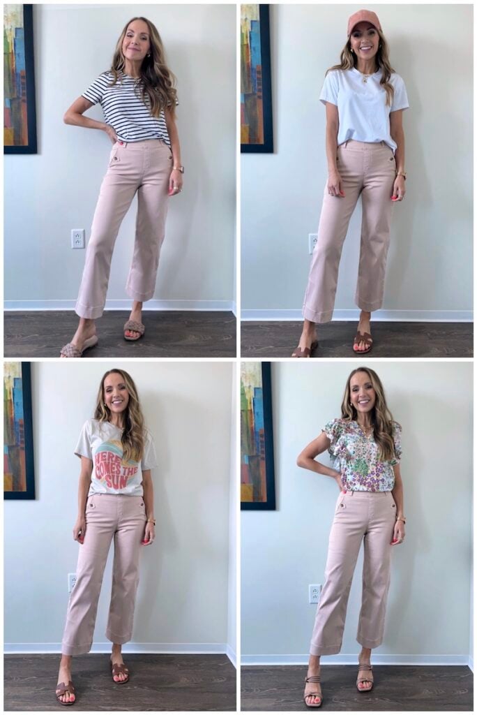 4 ways to wear cropped spanx pants