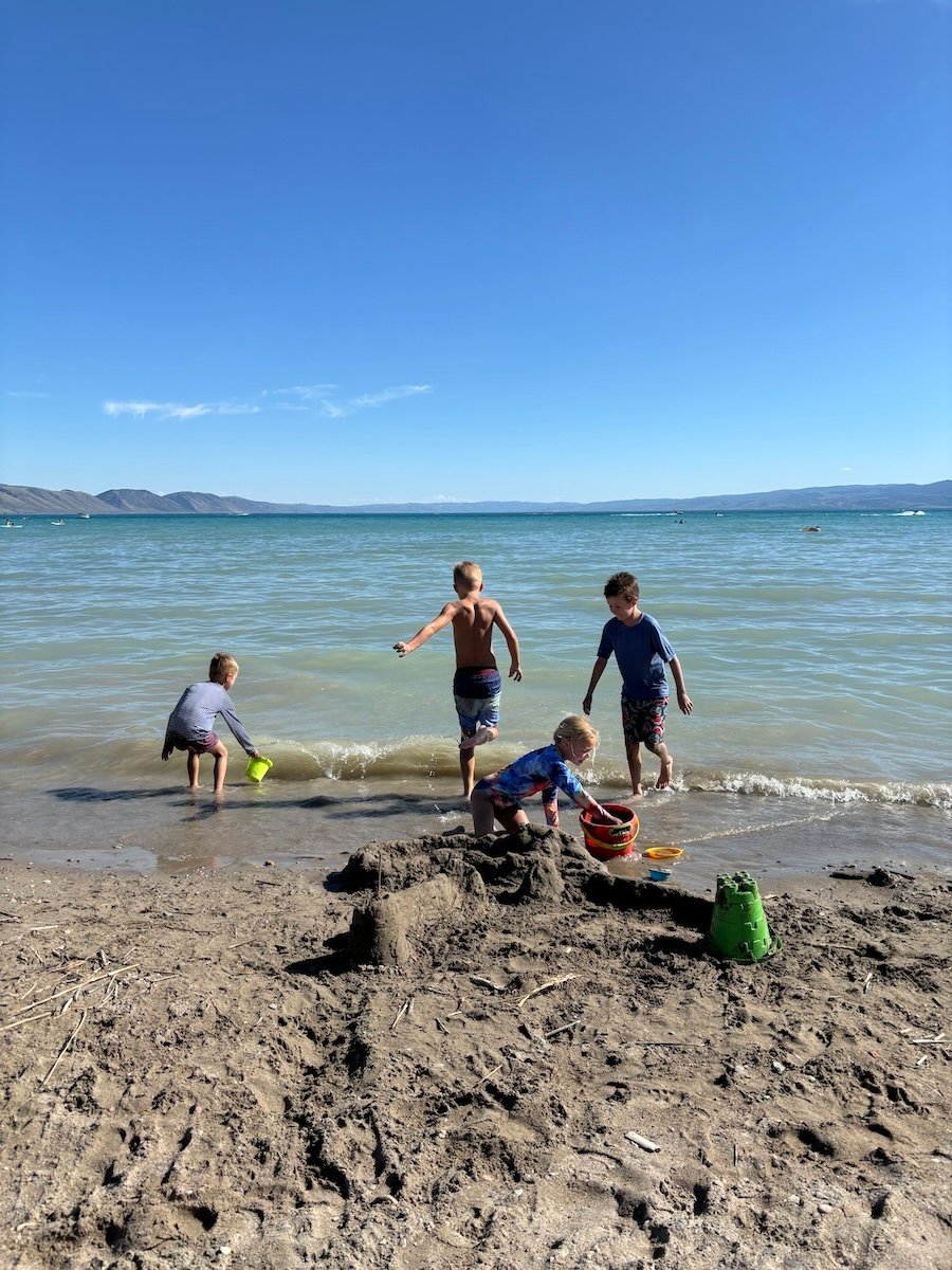 kids at the beach
