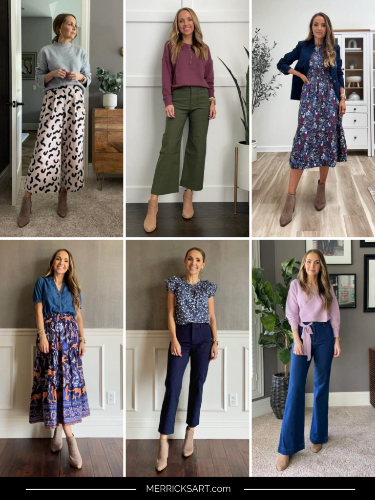 How to Wear Block Heeled Ankle Boots