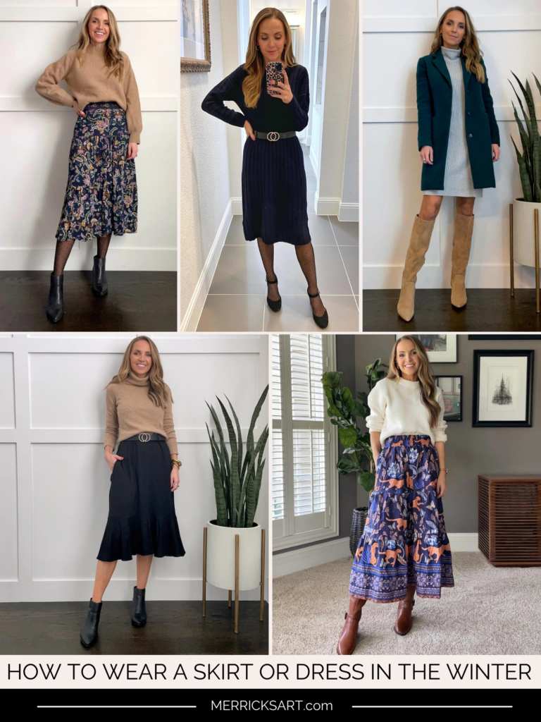 how to wear a dress in the winter