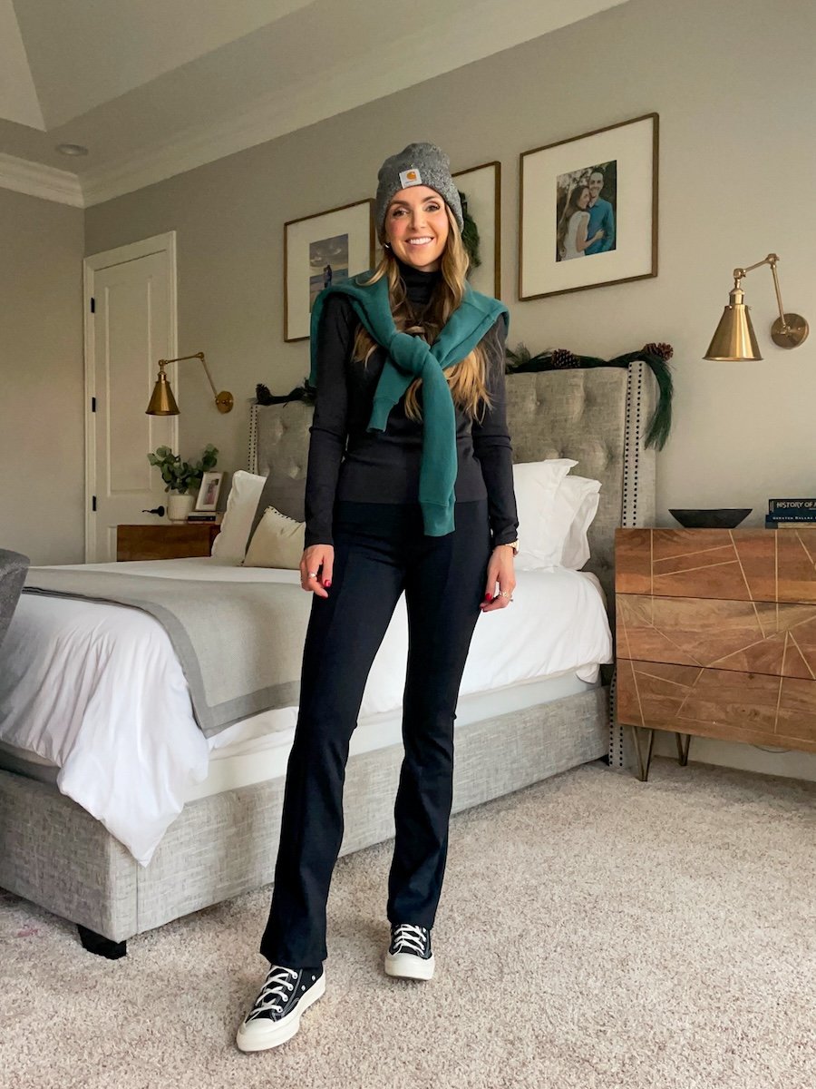 no bs pant with american giant turtleneck