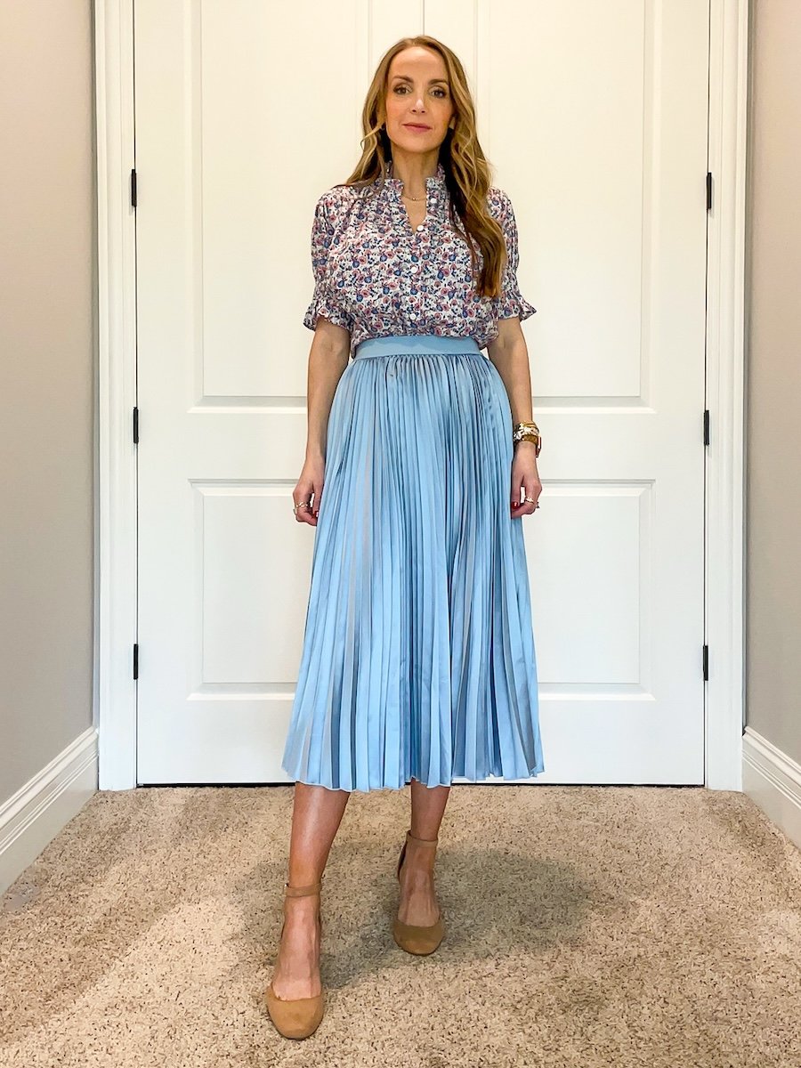 floral and light blue