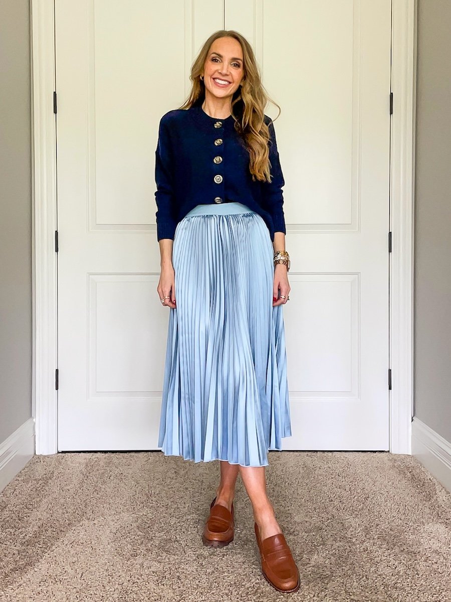 navy blue and light blue