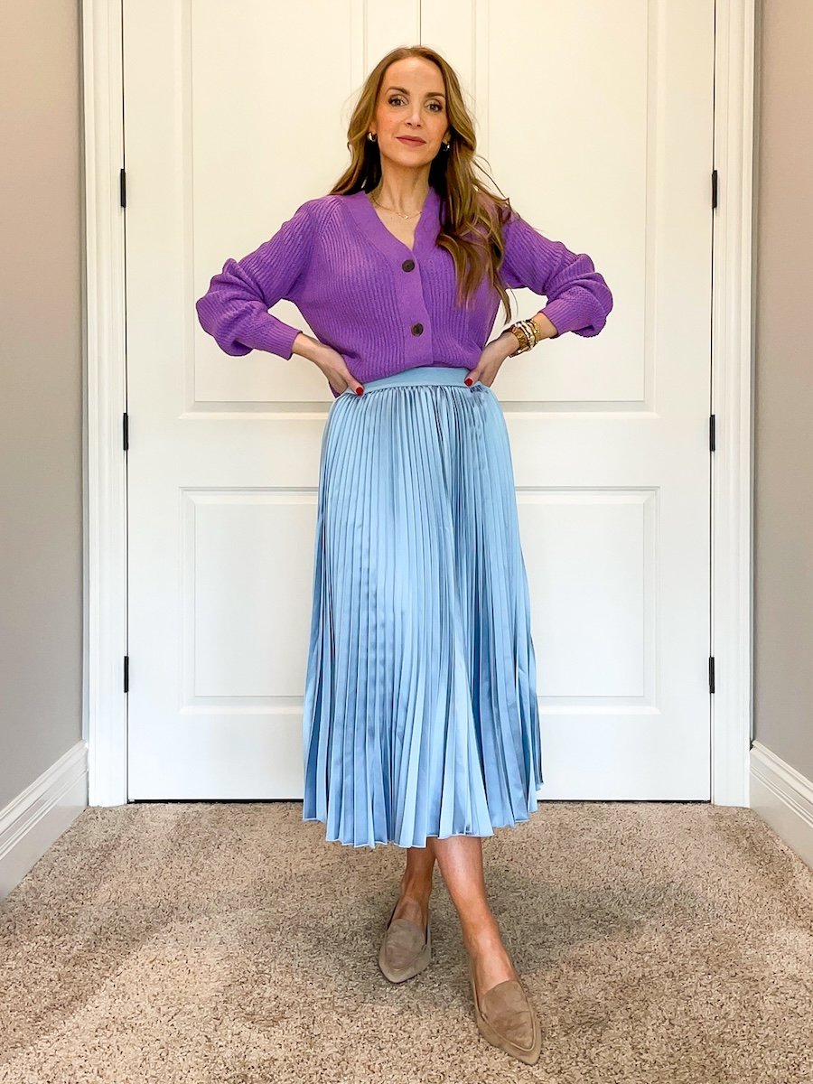 purple and light blue