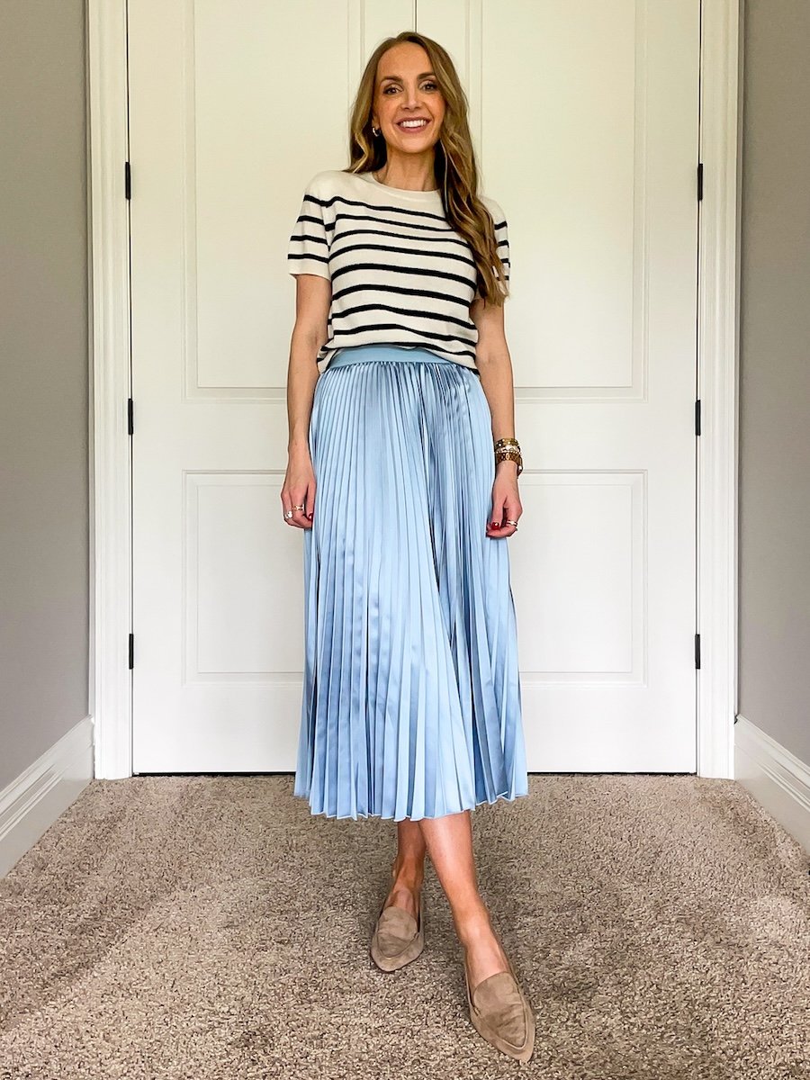 stripes and light blue