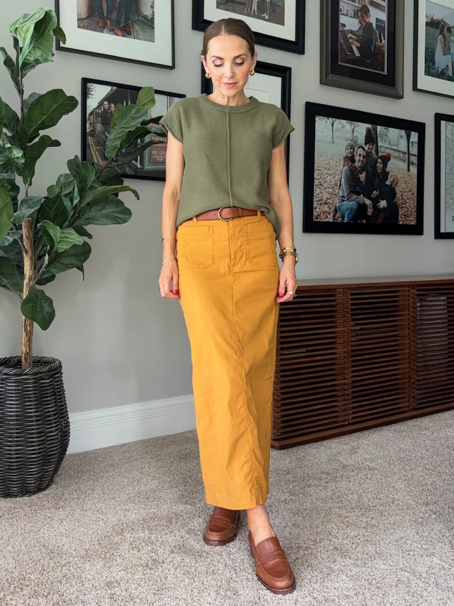 what to wear with mustard yellow