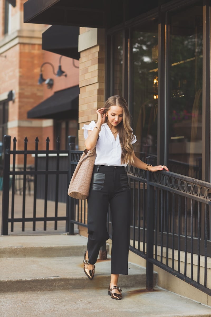 PATCH POCKET FAUX LEATHER PANTS COLETTE ANTHROPOLOGIE