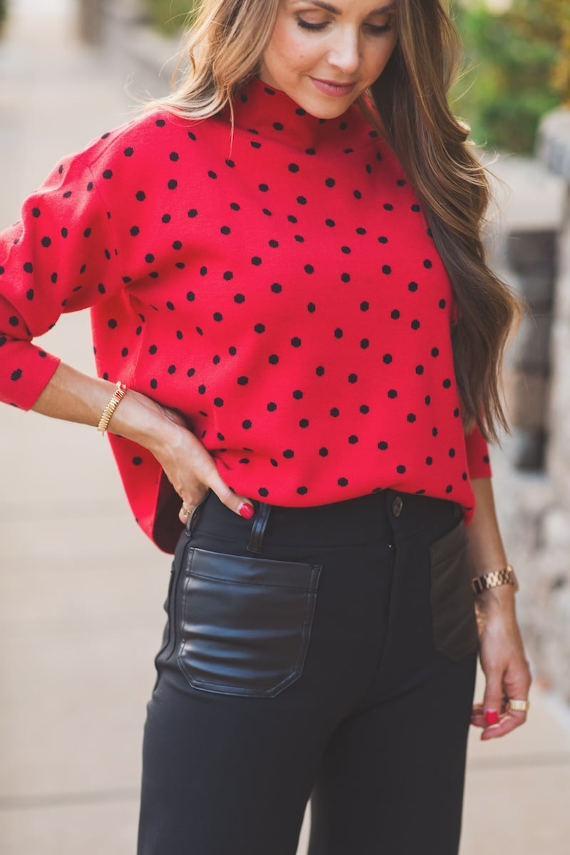 faux leather patch pocket pants anthropologie colette